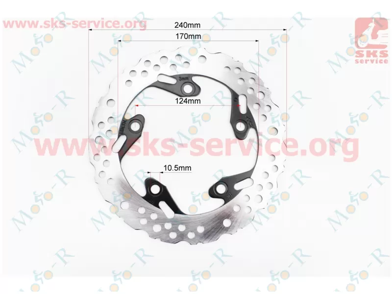 Фото 3 - Loncin- JL200-68A Диск гальмівний передній