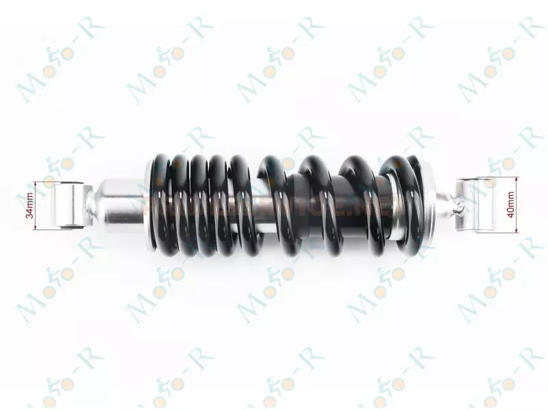 Фото 4 -  Loncin LX200GY-3 Амортизатор задній МОНО 295мм, d76мм (втулка 12мм/втулка 12мм), чорний,
