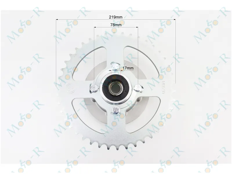 Фото 4 - Loncin- LX200GY-3 Панель демпферная с подшипником + звезда 520*42 в сборе, высота посадки звезды - 45мм