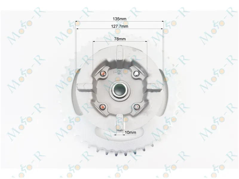Фото 5 - Loncin- LX200GY-3 Панель демпферная с подшипником + звезда 520*42 в сборе, высота посадки звезды - 45мм