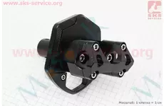 Винос керма для скутерів (кріплення 4 болти, під кермо 27,5-29мм), TUNING, ЧОРНИЙ