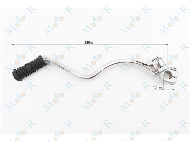 Фото 3 - Ніжка заводна трицикл ZUBR/MUSSTANG CG 200/250 cc крива з виносом