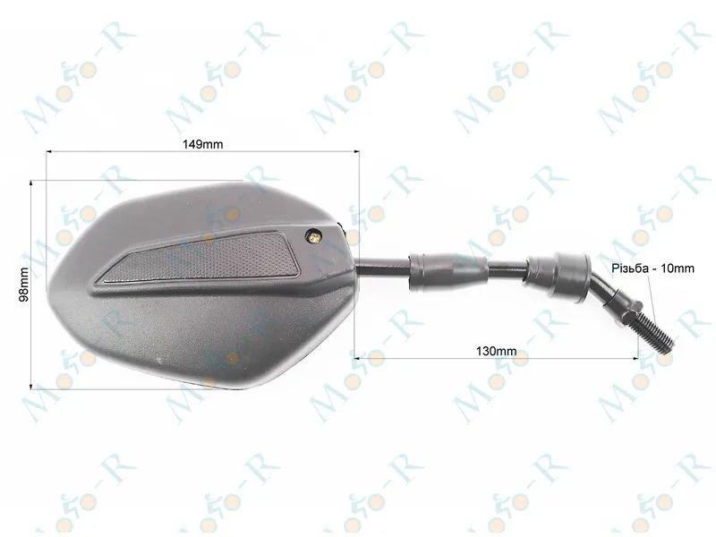 Фото 3 - Loncin LX250GY-3 Зеркала черные к-кт, м10