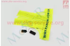 Жилет безпеки світловідбивна сітка LED, M (50*48см)