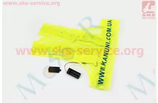 Жилет безпеки світловідбивна сітка LED, XL (58*56см)