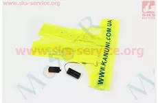 Жилет безпеки світловідбивна сітка LED, XL (58*56см)