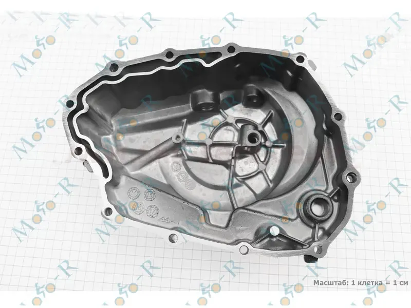 Фото 4 - Loncin- JL200-68A Крышка двигателя правая CBВ-200сс, ЧЕРНЫЙ