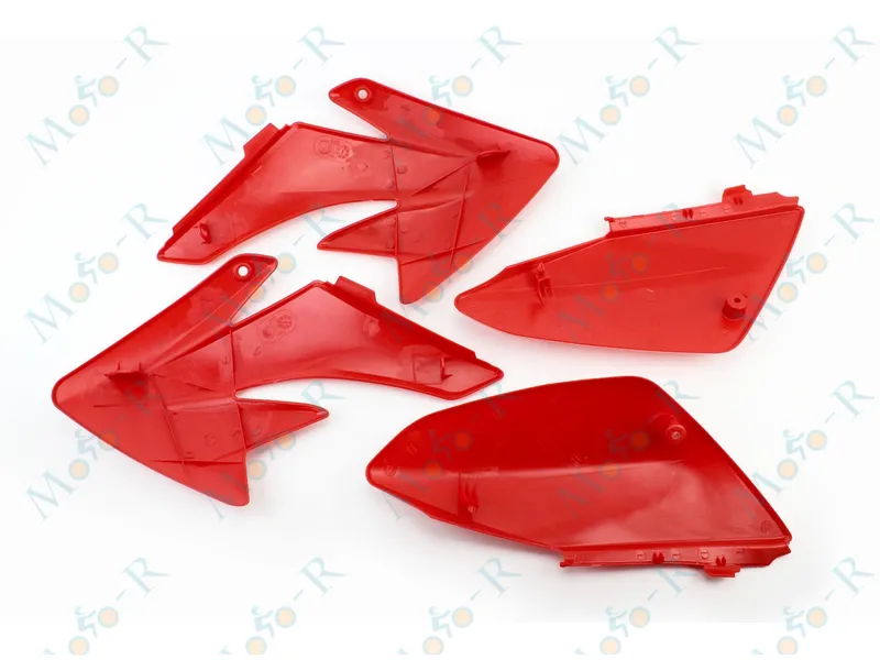 Фото 3 - ПИТБАЙК Honda CRF70/KAYO CRAZY CAT 140cc/GEON X-PIT пластик  к-кт 7ед деталей  . КРАСНЫЙ