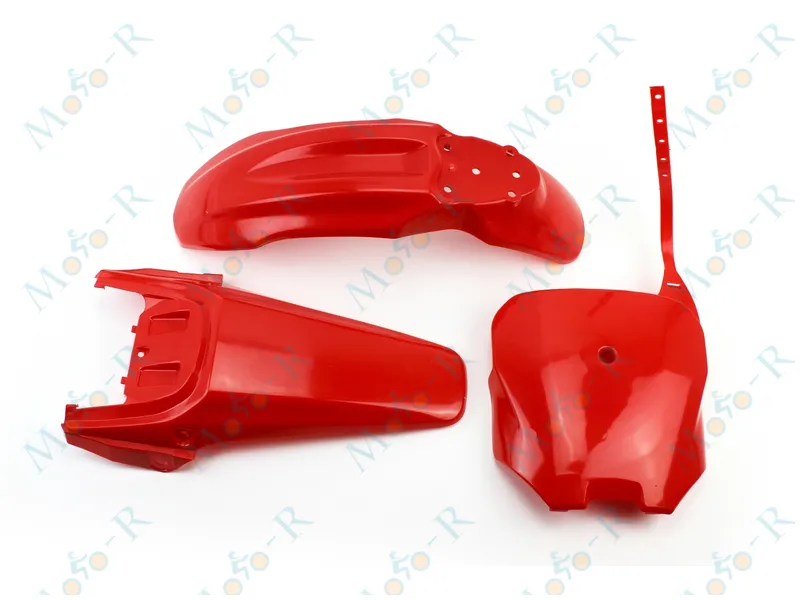 Фото 4 - ПИТБАЙК Honda CRF70/KAYO CRAZY CAT 140cc/GEON X-PIT пластик  к-кт 7ед деталей  . КРАСНЫЙ