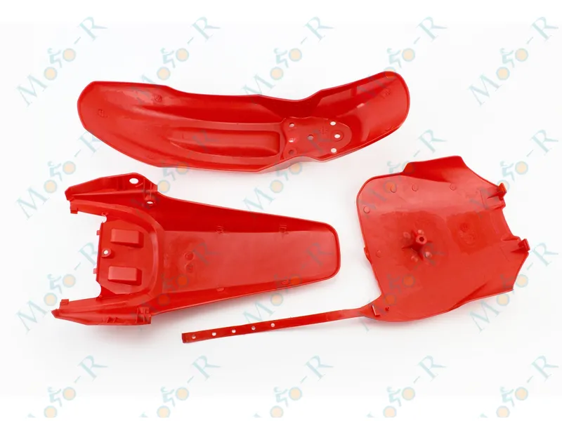 Фото 5 - ПИТБАЙК Honda CRF70/KAYO CRAZY CAT 140cc/GEON X-PIT пластик  к-кт 7ед деталей  . КРАСНЫЙ