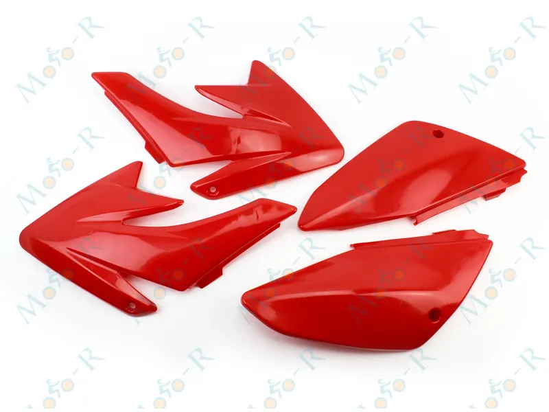 Фото 2 - ПИТБАЙК Honda CRF70/KAYO CRAZY CAT 140cc/GEON X-PIT пластик  к-кт 7ед деталей  . КРАСНЫЙ