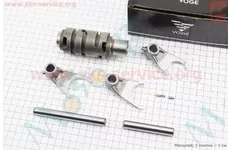 Loncin- LX300-6H 300AC Вал КПП + вилка перемикання передач до-кт 3шт + вал 2шт