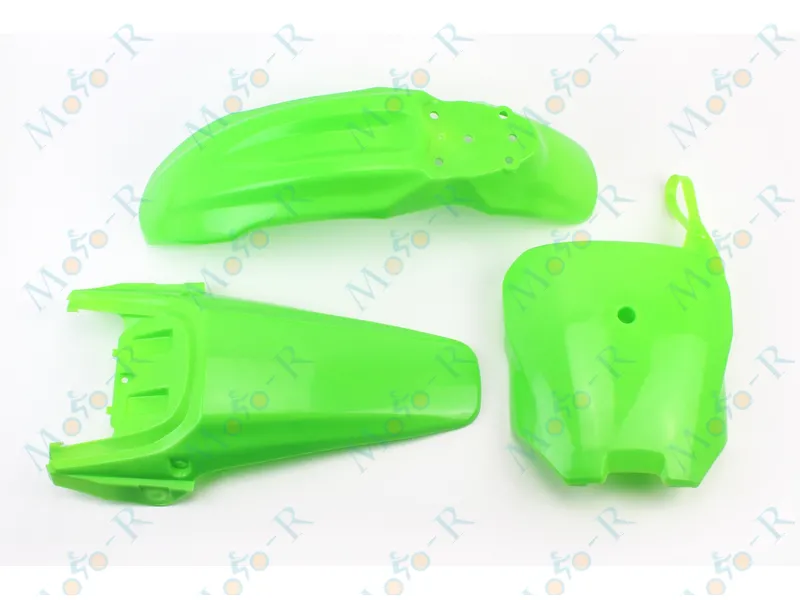 Фото 4 - ПІТБАЙК Honda CRF70/KAYO CRAZY CAT 140cc/GEON X-PIT пластик к-кт 7од деталей ЗЕЛЕНИЙ