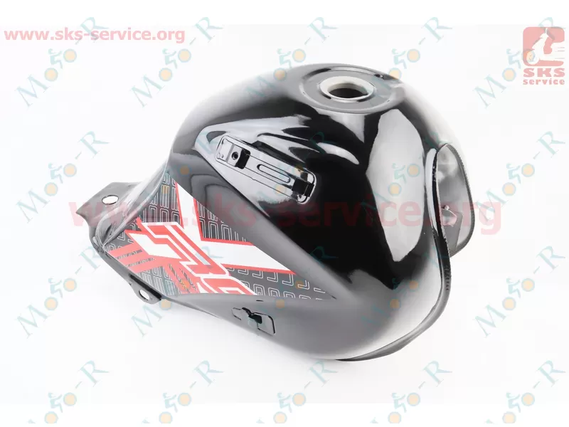 Фото 2 - X-Road Light 200-250 Бак топливный, ЧЕРНЫЙ с красным рисунком