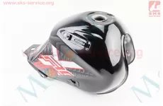 X-Road Light 200-250 Бак паливний, ЧОРНИЙ з червоним малюнком