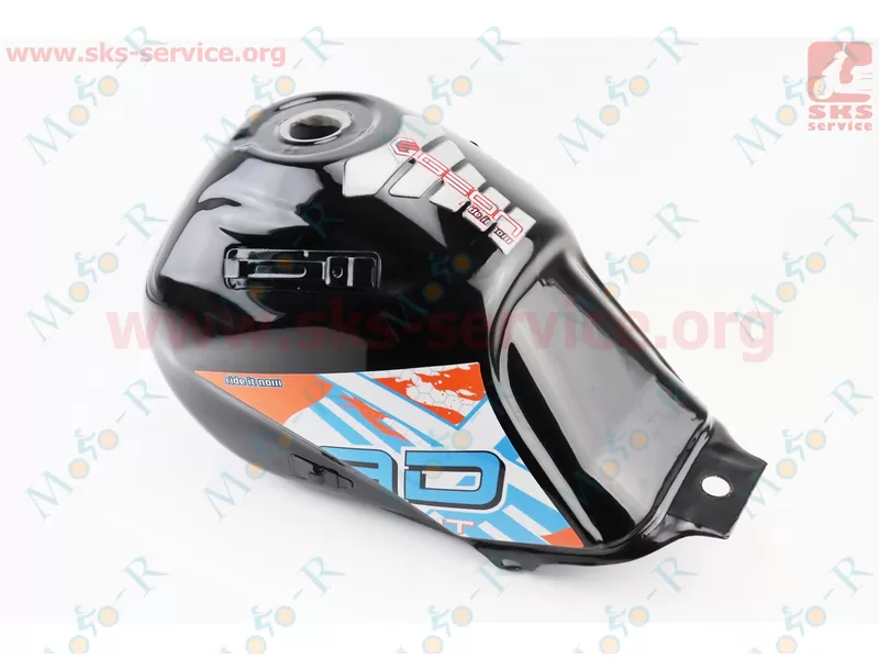 Фото 3 - X-Road Light 200-250 Бак паливний, ЧОРНИЙ з оранжевим малюнком