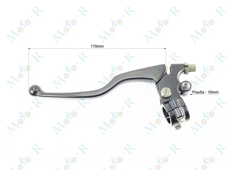 Фото 4 - Loncin LX250-15 Рычаг руля левый с креплением под зеркало (М10)
