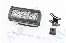  Фара додаткова світлодіодна вологозахисна - 24 LED з кріпленням, прямокутна 76*166мм із стробоскопом