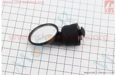 Дзеркало кругле, регульоване, чорне SBM-2500