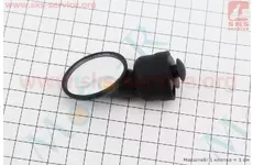 Дзеркало кругле, регульоване, чорне SBM-2500