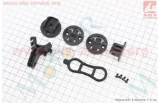 Кріплення велокомп'ютера, камери на кермо велосипеда GARMIN, CATEYE, BRYTON, GoPro, чорне