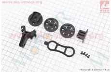 Кріплення велокомп'ютера, камери на кермо велосипеда GARMIN, CATEYE, BRYTON, GoPro, чорне