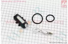 Фонарь передний 5 диодов 15 lumen, Li-ion 3.7V 330mAh зарядка от USB, влагозащитный, BS-216/АQY-093