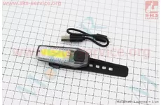 Ліхтар передній 12 діодів 120 lumen, Li-ion 3.7V 300mAh зарядка від USB, вологозахисний, ZH1608