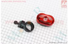 Фонарь задний 3 диода, JY-006 (без батареек)