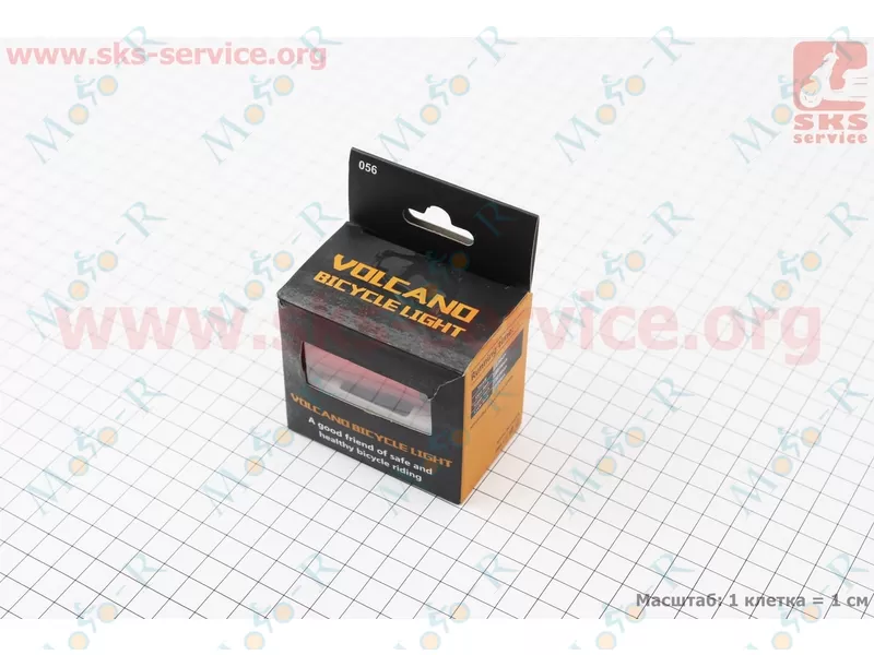 Фото 4 - Фонарь задний 50 lumen, Li-ion 3.7V 330mAh зарядка от USB, влагозащитный, 056