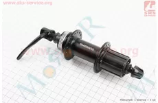 Втулка задня MTB алюмінієва 14Gx36H під касету 8-9-10зв, диск. гальмо Center Lock, крепл. ексцентрик, чорна FH-TX505