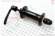 Втулка передня MTB алюмінієва 14Gx36H, кріп. ексцентрик, чорна HB-TX800