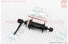 Передня втулка MTB алюмінієва 14Gx36H під диск. гальмо Center Lock, крепл. ексцентрик, чорна HB-TX505