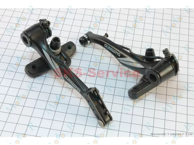 Фото 2 - Тормоз V-brake 105мм к-кт, черный ACERA BR-M422