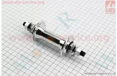 Втулка передняя MTB алюминиевая 14Gx36H, 2 пром-подшипники 6000 2RS, крепл. гайка, FB-A201B