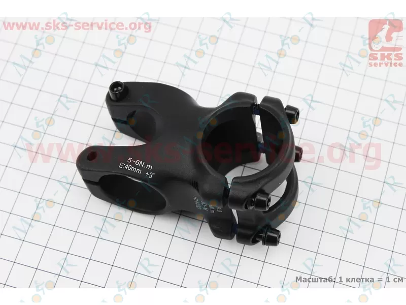 Фото 3 - Вынос руля MTB 28,6x31,8х40мм, алюминиевый, черный TDS-D611-8FOV