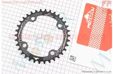 Зірка передня Narrow Wide 34Т (BCD:104мм) MTB, алюмінієва, чорна