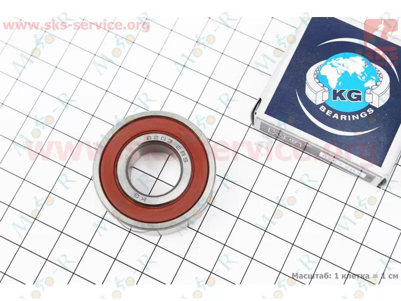 Фото 2 - Подшипник 6203 2RS (17х40х12) каретки 