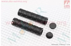 Ручки керма 125мм із затискачем Lock-On, чорні TPE-072