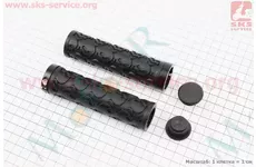 Ручки керма 125мм із затискачем Lock-On, чорні TPE-072