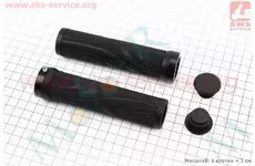 Ручки керма 130мм із затискачем Lock-On, чорні TPE-152