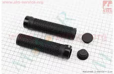 Ручки керма 130мм із затискачем Lock-On, чорні TPE-083