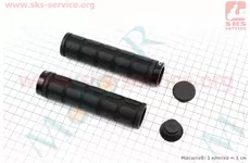 Ручки керма 130мм із затискачем Lock-On, чорні TPE-077