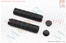 Ручки керма 130мм із затискачем Lock-On, чорні TPE-078