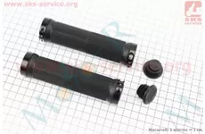 Ручки керма 130мм із затиском Lock-On з двох сторін, чорні FL-426