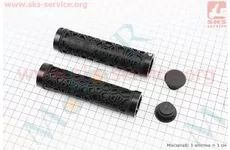 Ручки керма 130мм із затиском Lock-On з двох сторін, чорні TPE-153