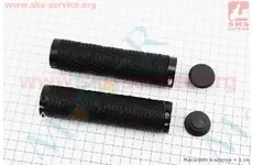 Ручки керма 130мм із затиском Lock-On з двох сторін, чорні Silicone S-192С