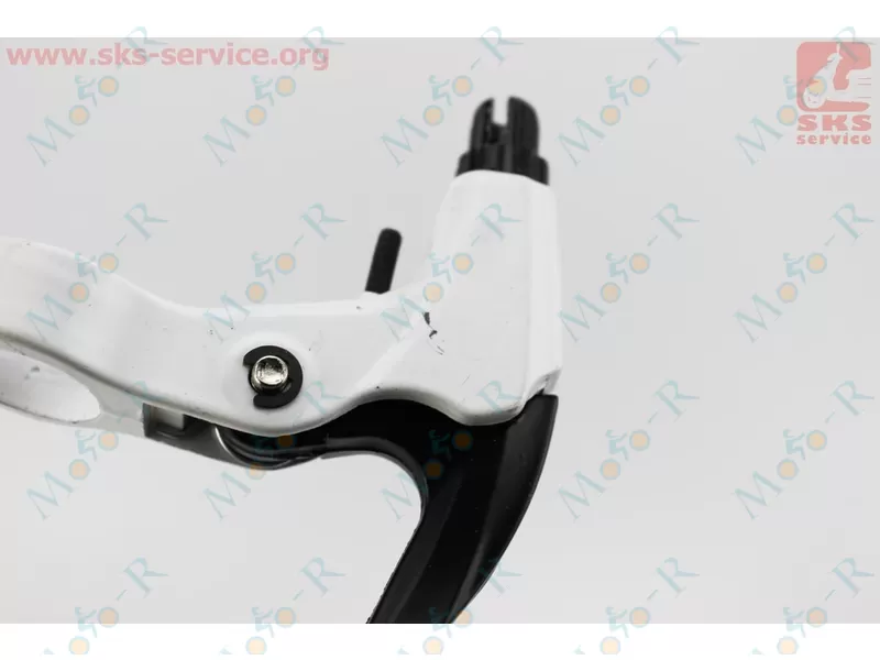 Фото 3 - Тормозные ручки V-brake, алюминиевые, бело-черные BL-228