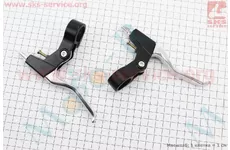 Гальмівні ручки V-brake, алюмінієві, чорно-сірі