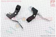 Гальмівні ручки V-brake, алюмінієві, чорно-сірі